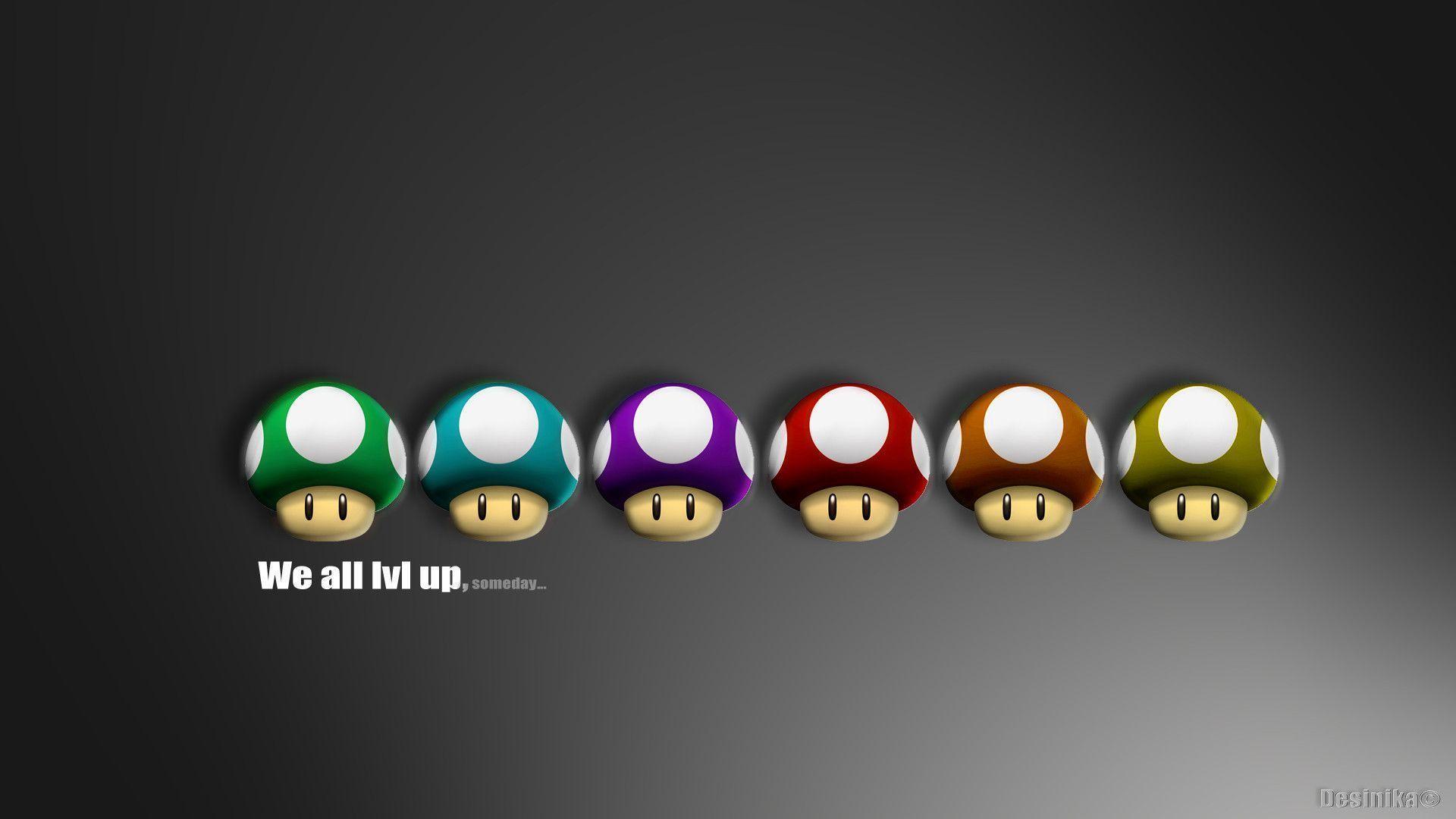 Pix For > Mario Mushrooms Wallpaper
