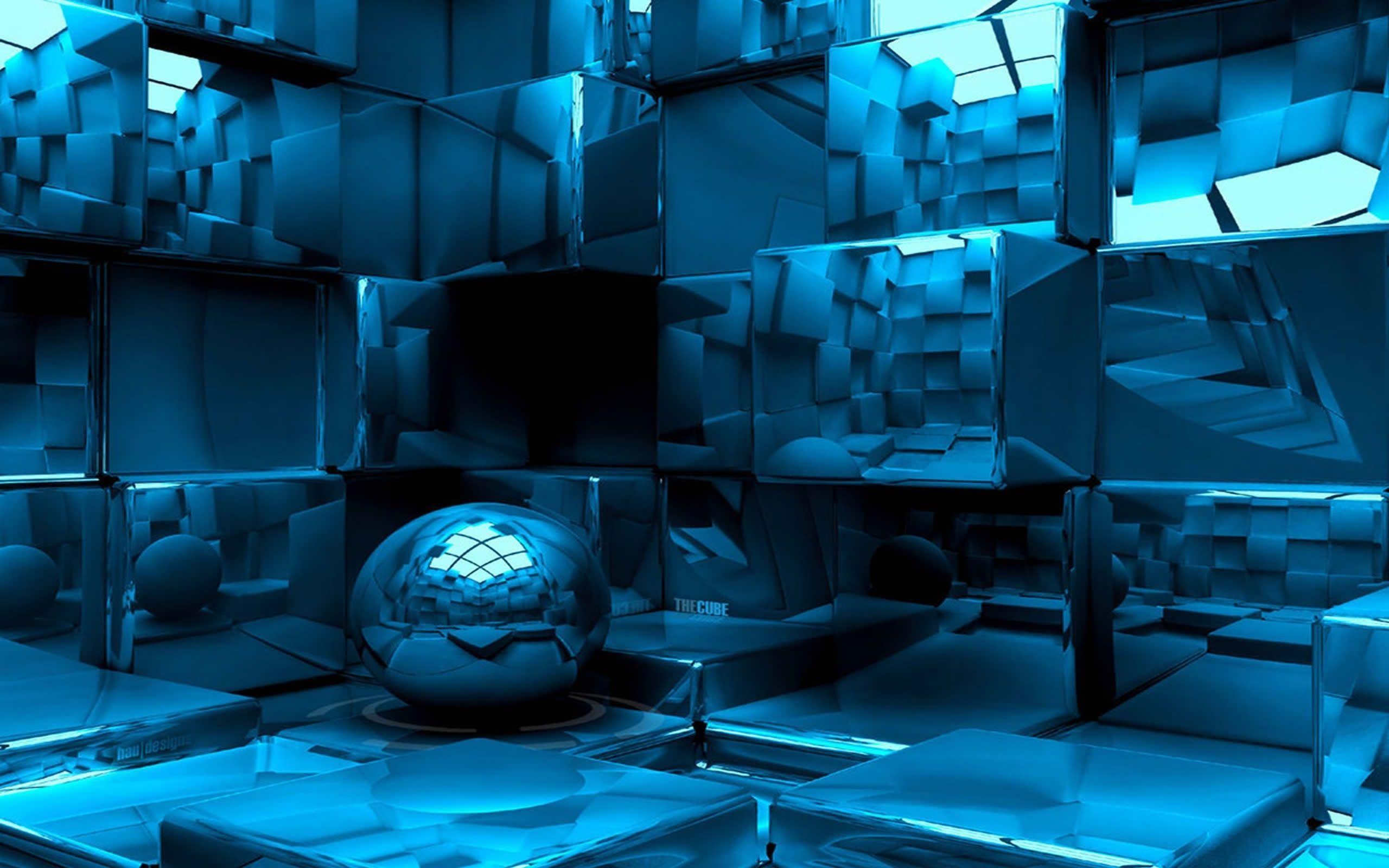 Blue Room in 3D Wallpaper and Photo (High Resolution Download)