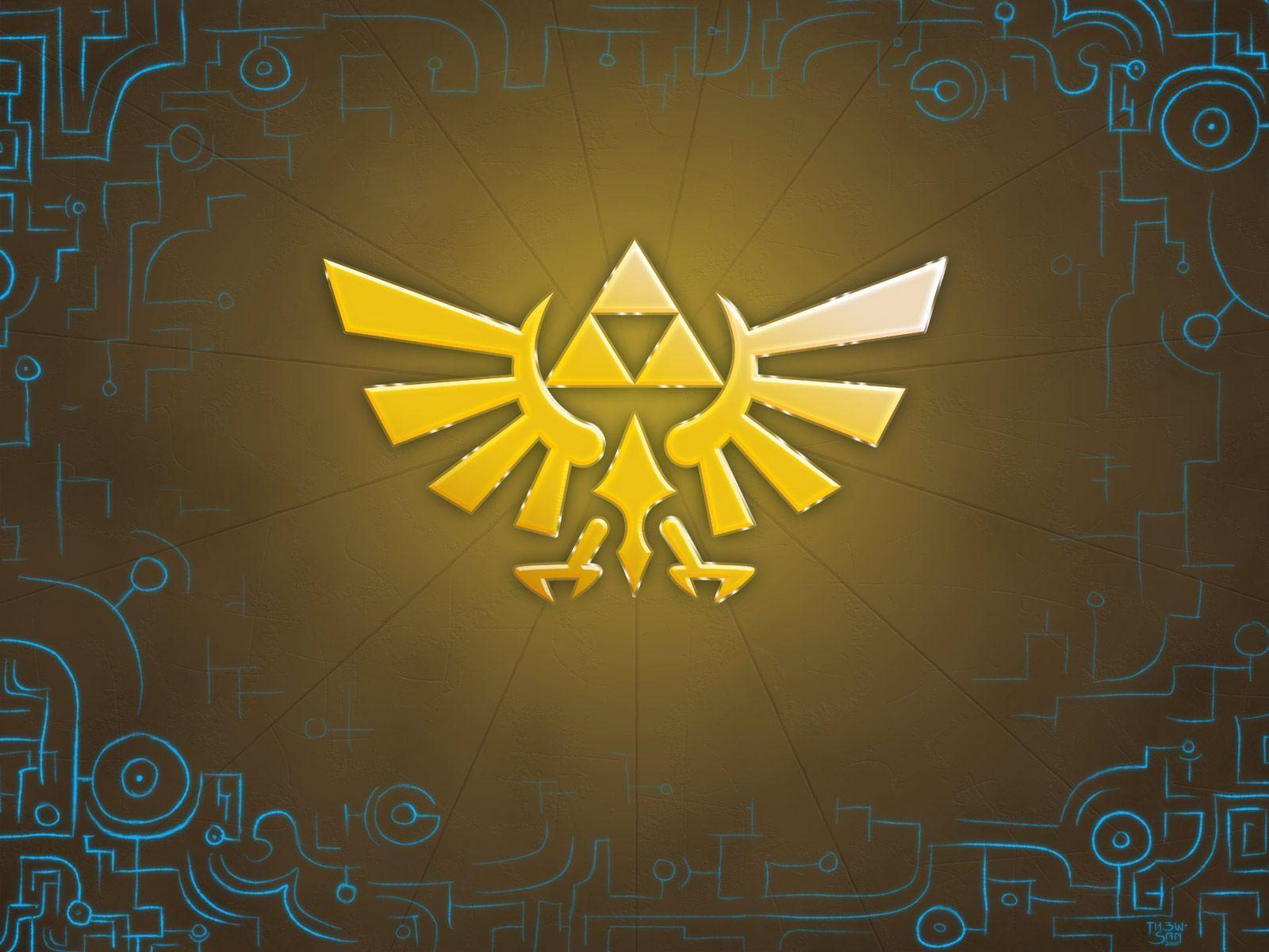 Wallpaper For > Legend Of Zelda Triforce Symbol Wallpaper