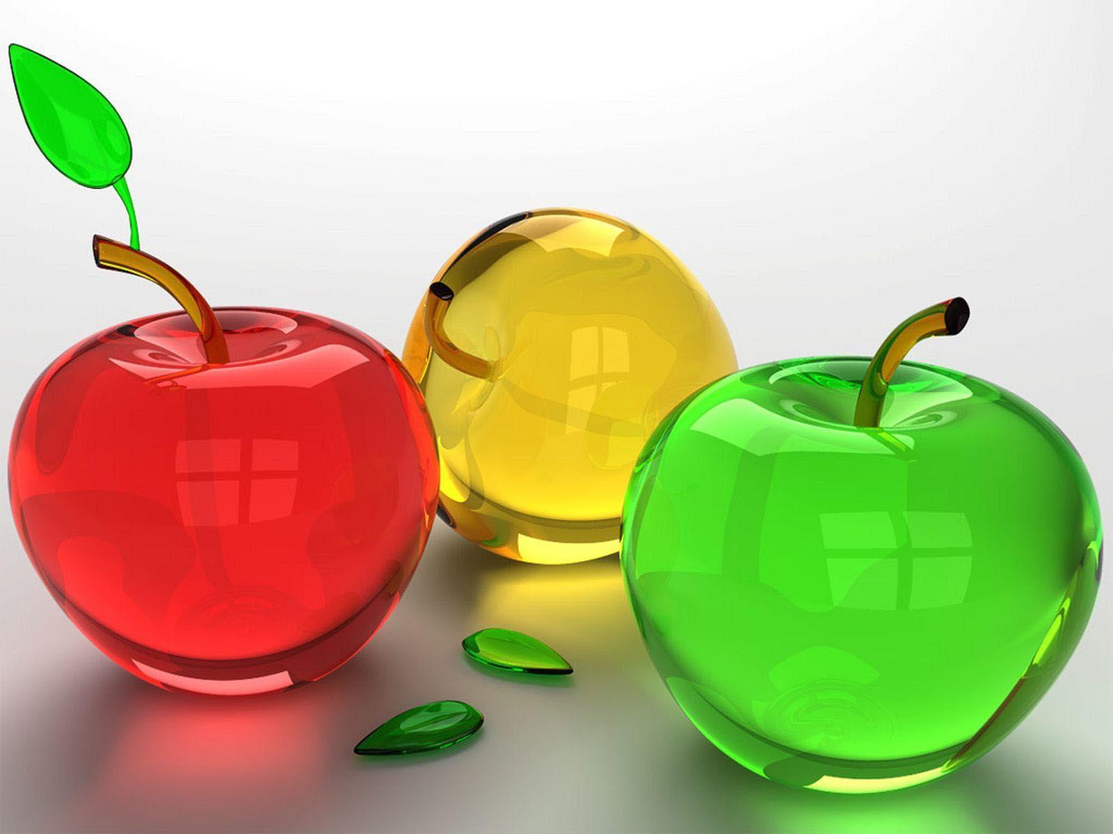 glass apple background Background for PowerPoint