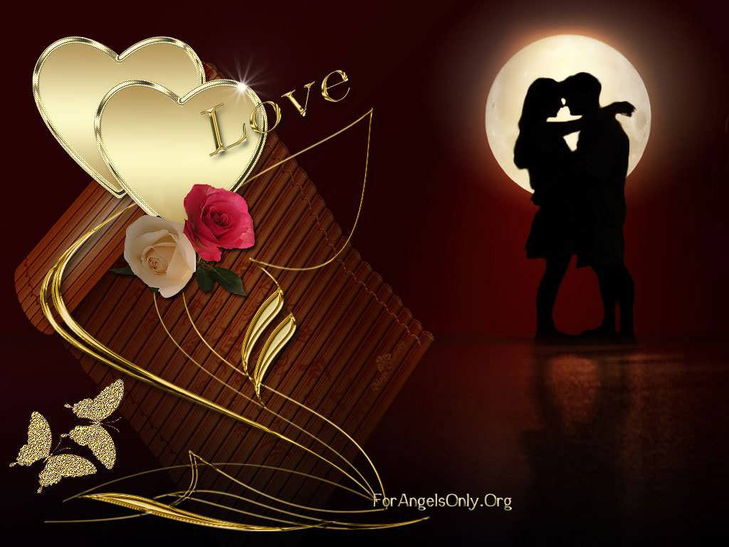 Romantic Valentine Couple Wallpaper. Forangelsonly