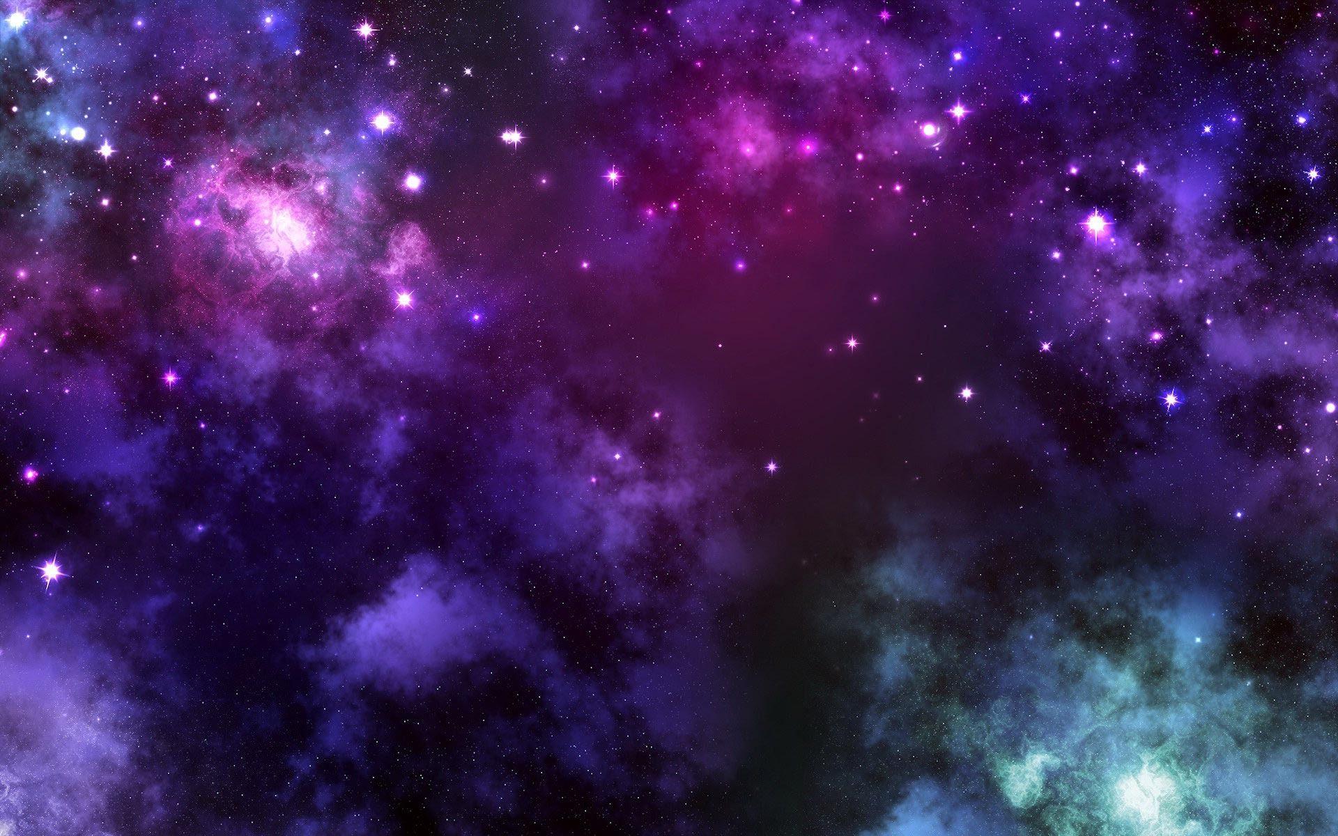 Wallpaper For > Light Purple Galaxy Background