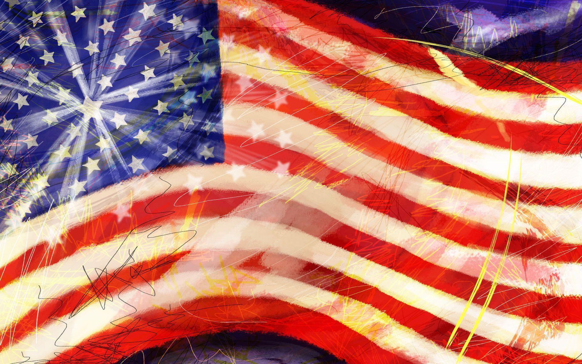 1920*1200 USA Independence Day illusration Wallpaper 1920x1200 NO