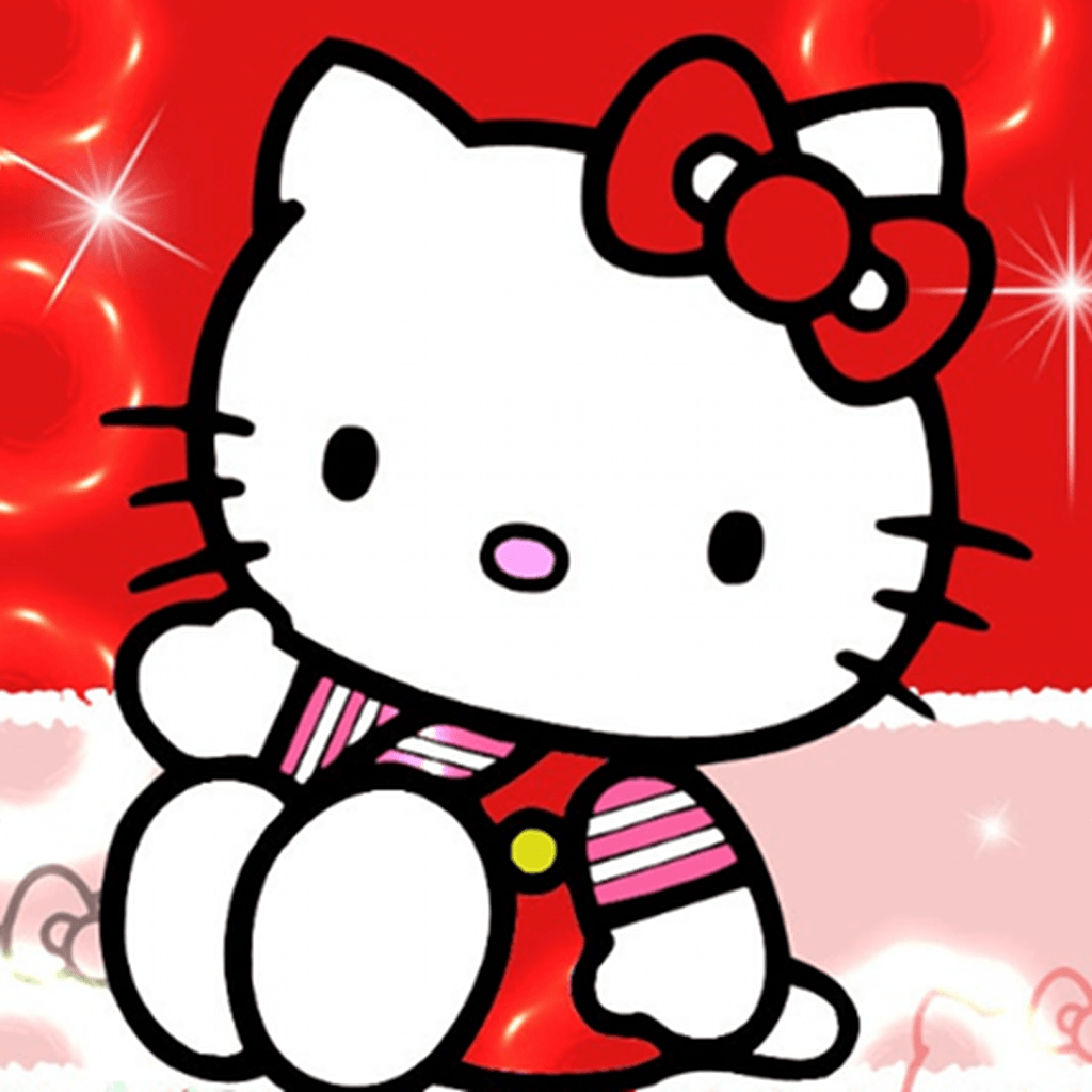 image For > Hello Kitty Logo Red