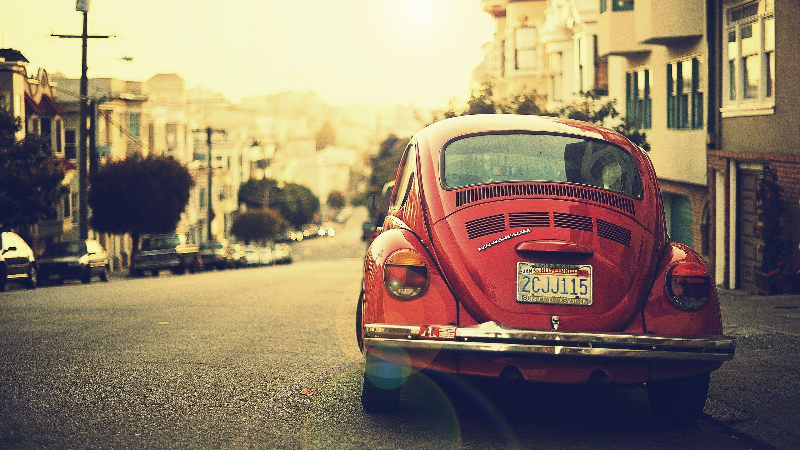 Volkswagen Beetle Vintage Photography HD Wallpaper Is a Awesome