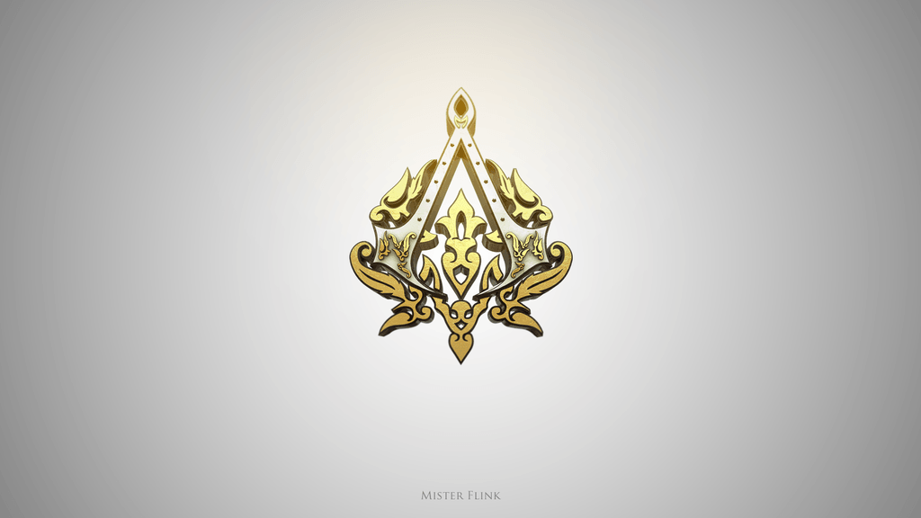 Assassin&;s Creed Golden Logo V1 By Flink Design