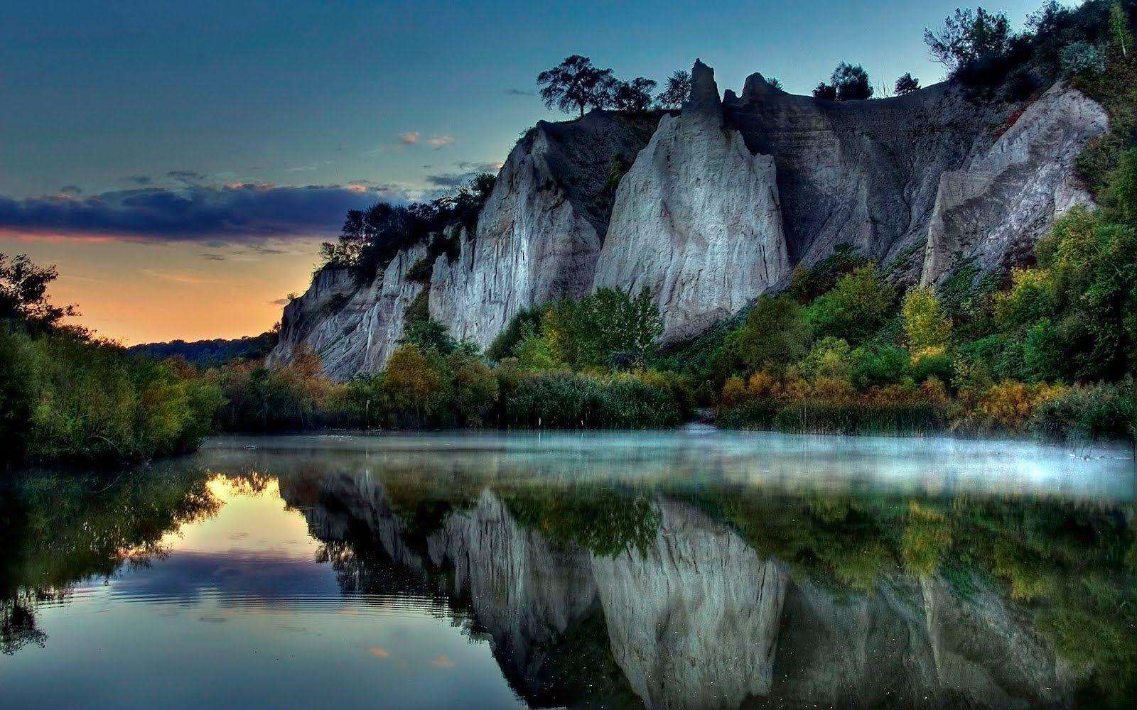 great free HD nature mountain river wallpaper desktop background