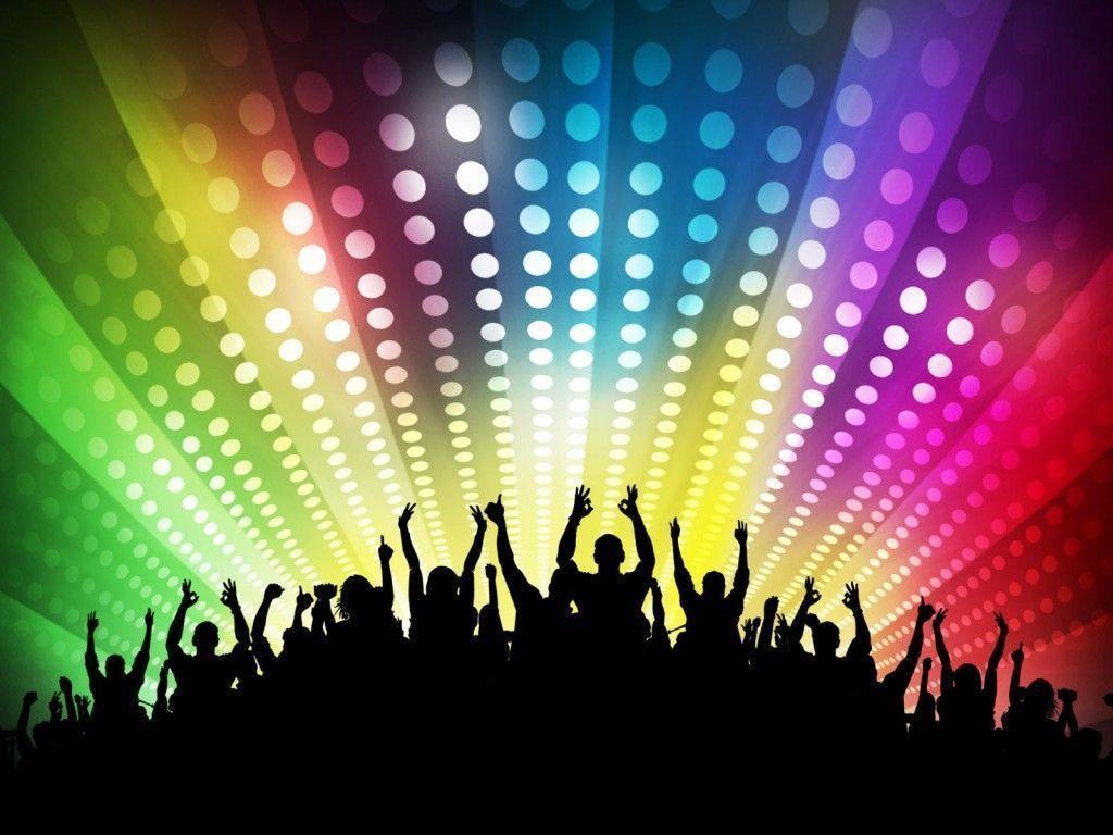 Club Disco Party Powerpoint PPT Background, Black, Blue