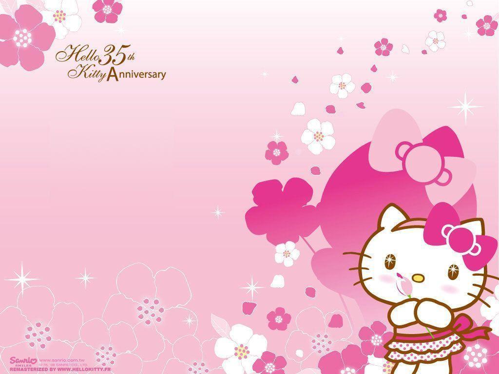 Pink Hello Kitty Wallpaper Desk Wallpaper