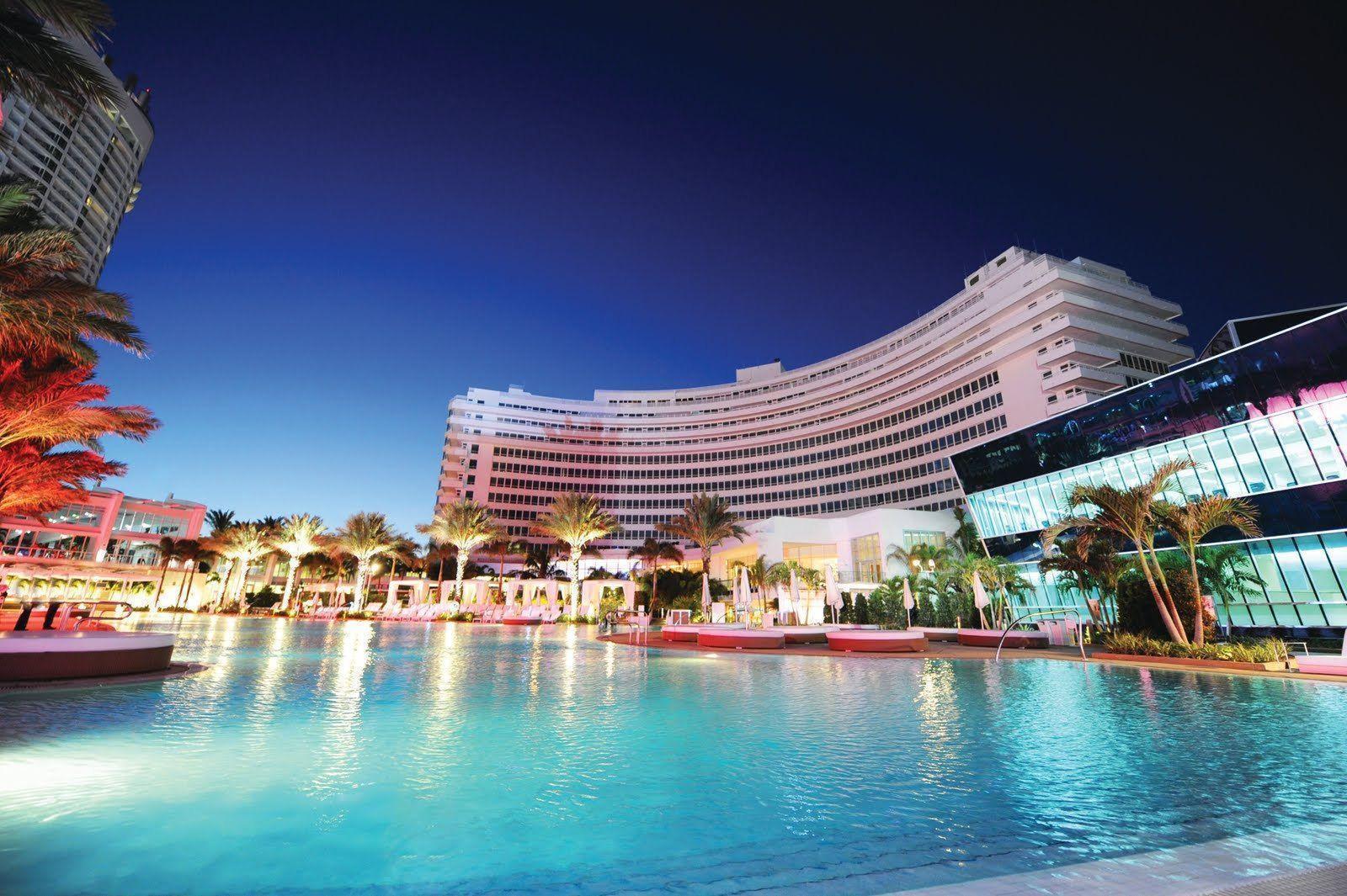 Miami Beach Wallpaper Widescreen Free Download Fontainebleau Hotel