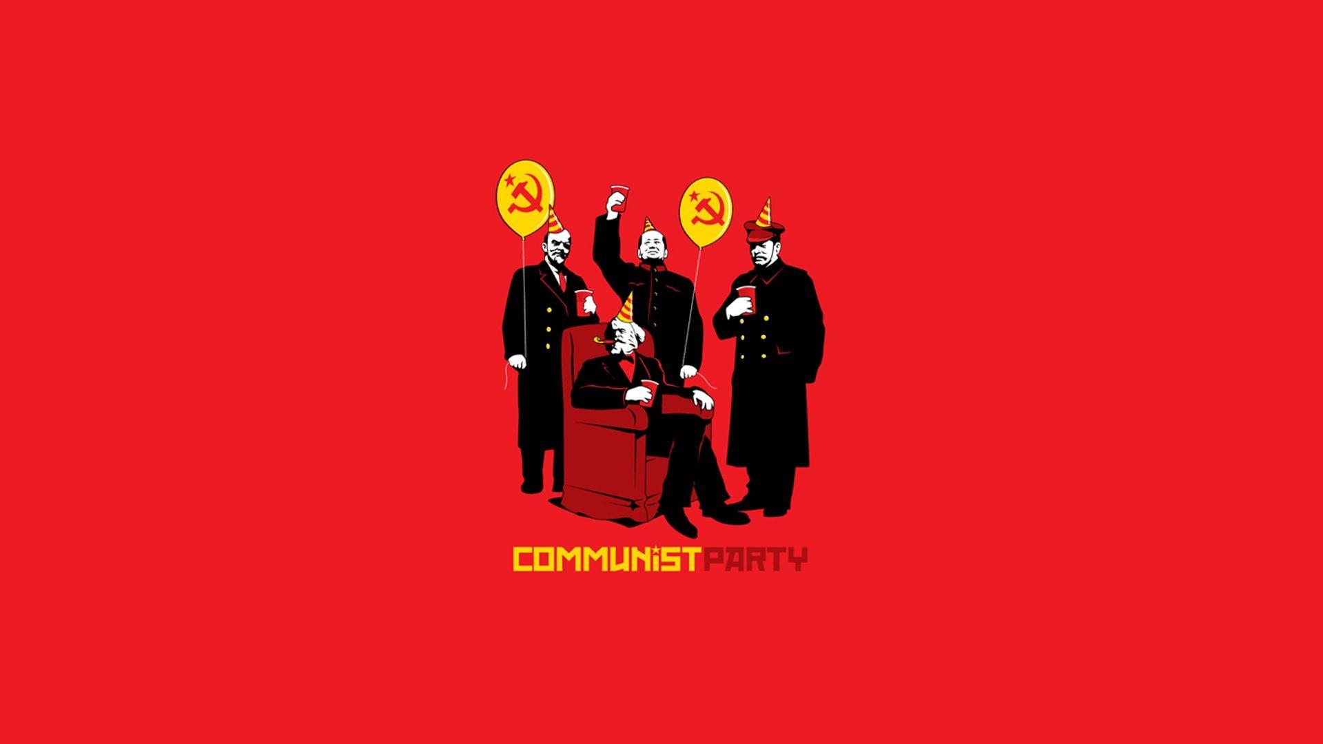Desktop Wallpaper Lenin Communist Leader Soviet Flag Politics HD
