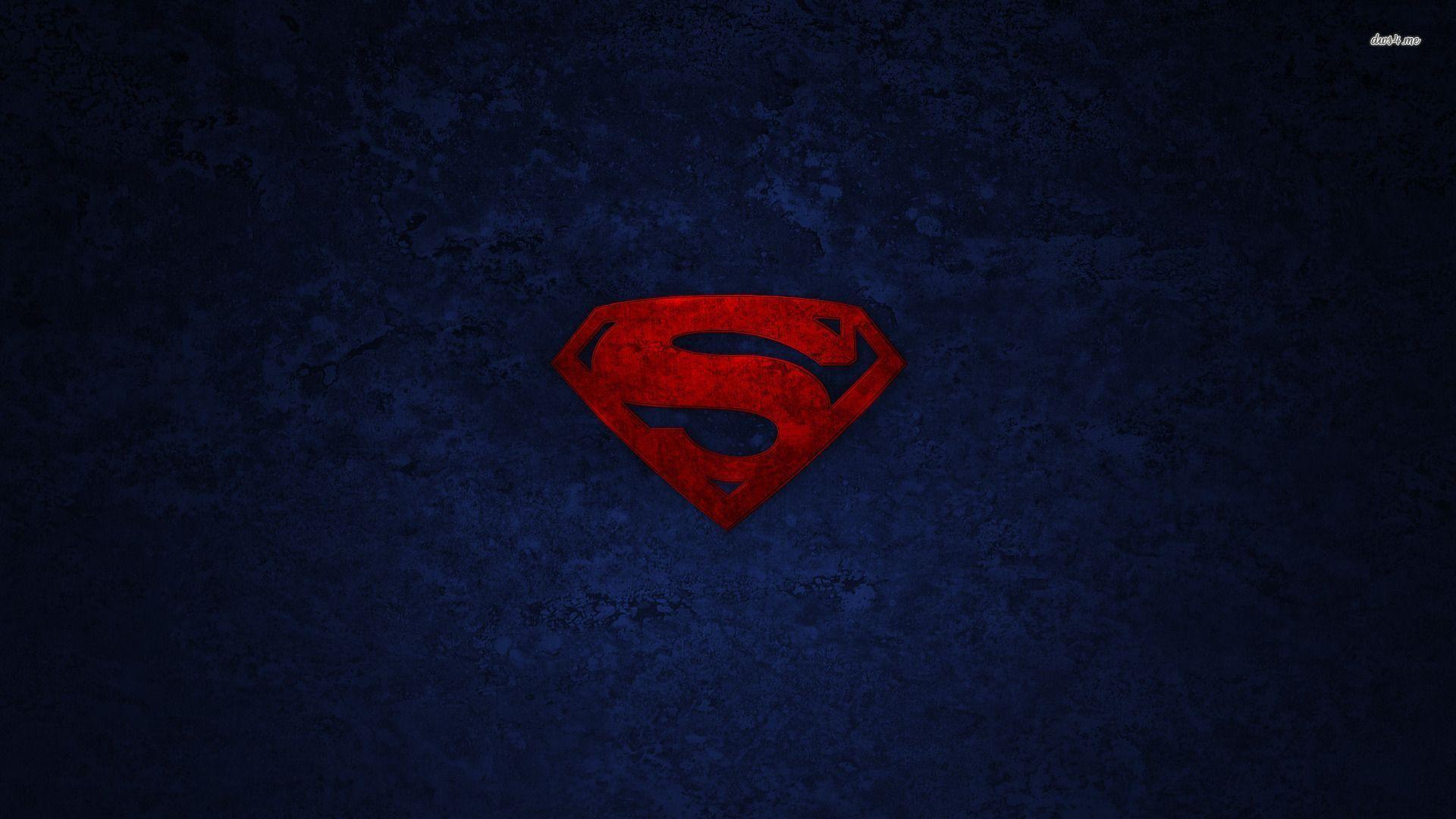 Superman Logo Widescreen HD Wallpaper