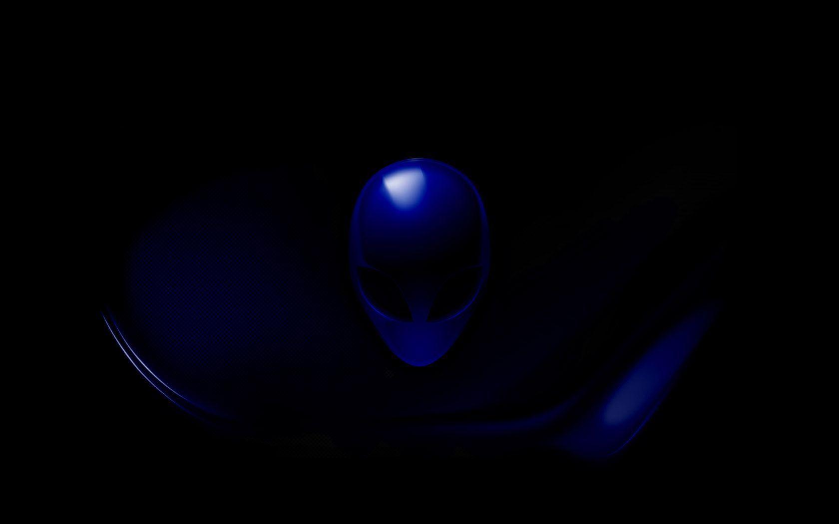 Dark blue alienware colorful