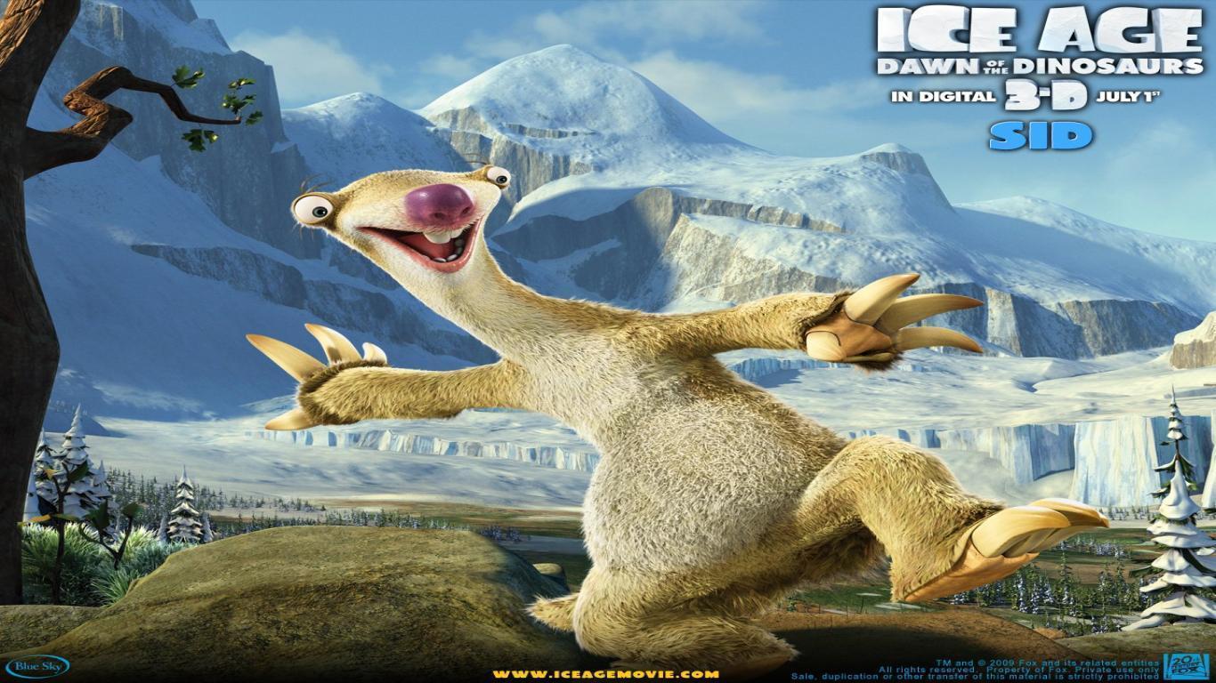 Free Download HD Sid in Ice Age Dawn of the Dinosaurs 1280x1024
