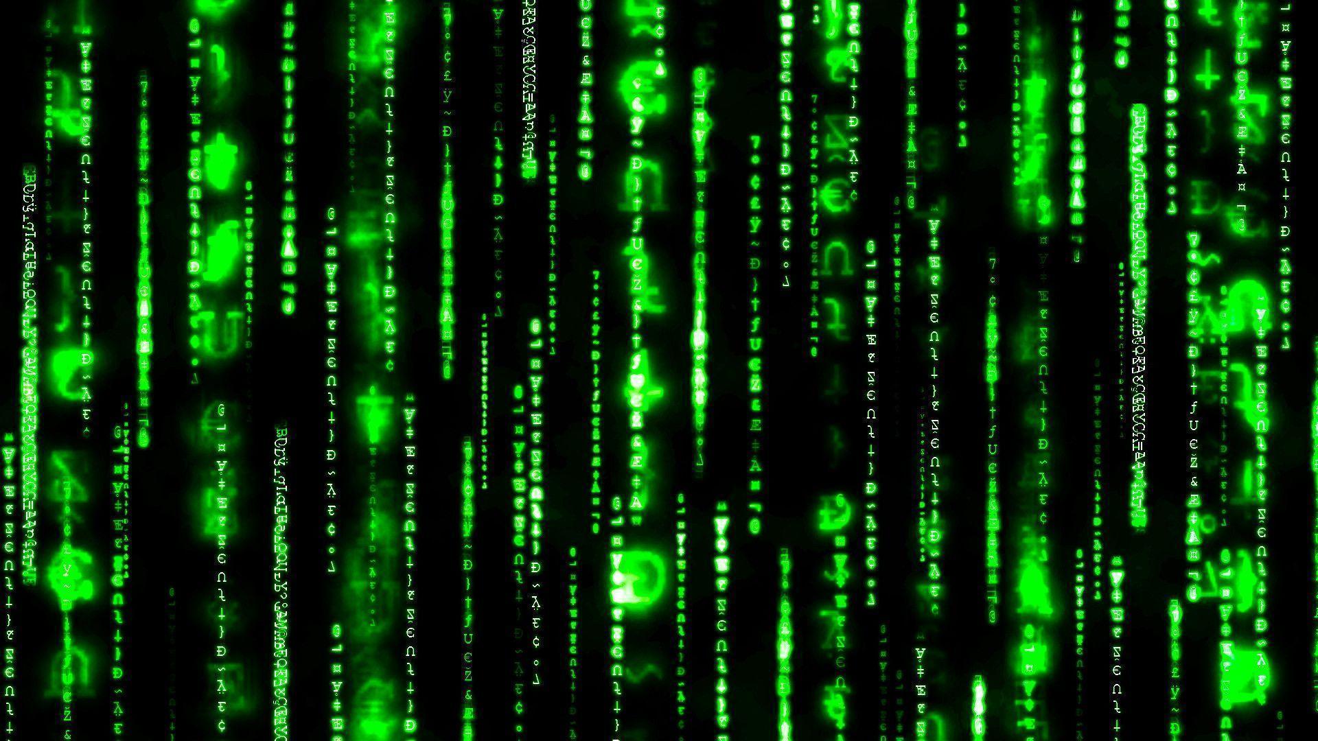 Wallpaper For > Green And Black Matrix Background