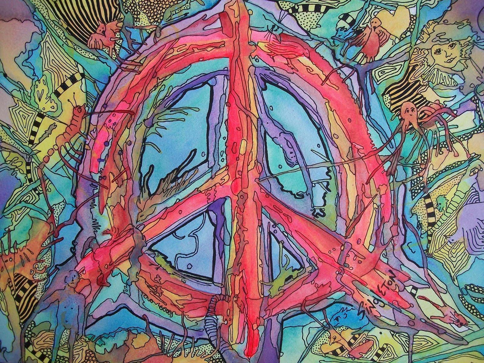 Wallpaper For > Hippie Desktop Background