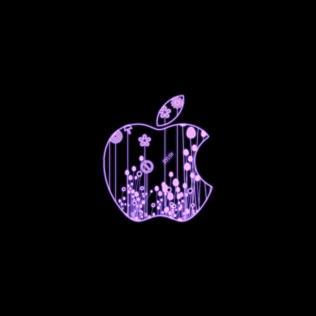 Logos For > Apple Logo Wallpaper Purple