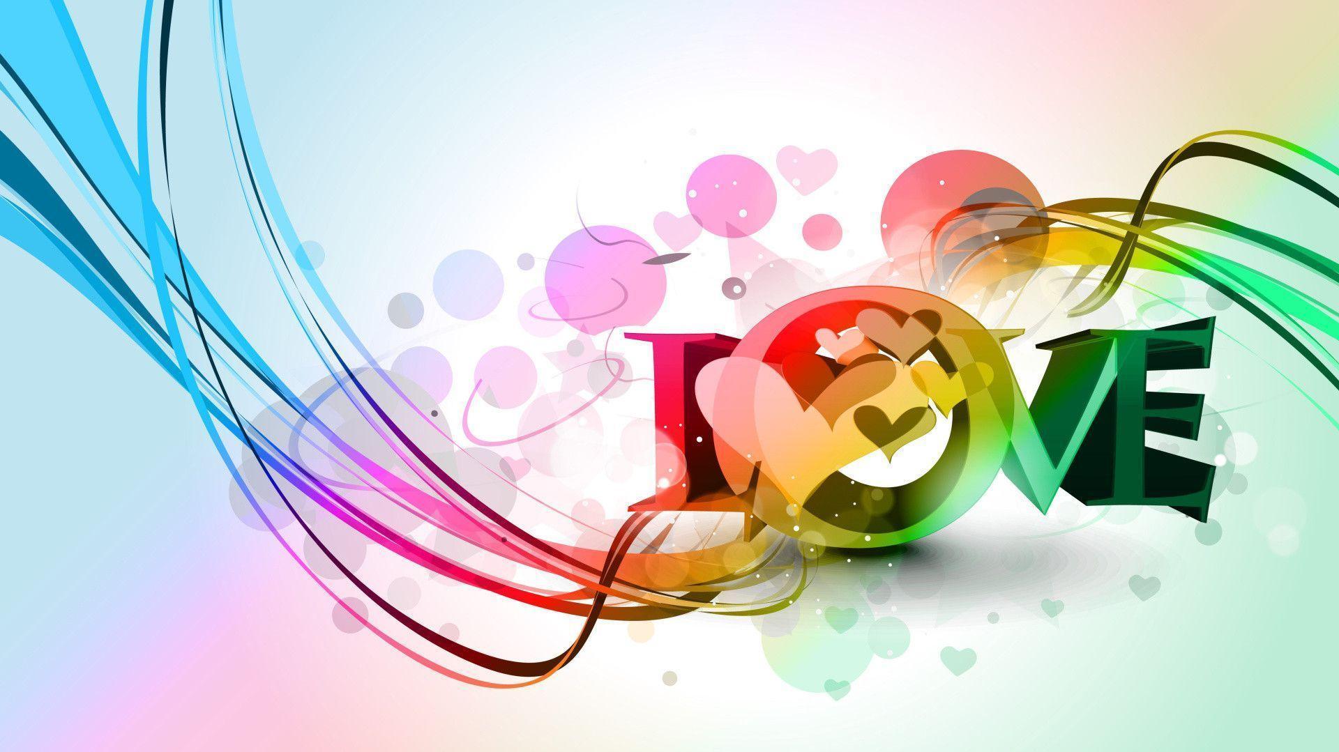 Love Rainbow Desktop Wallpaper