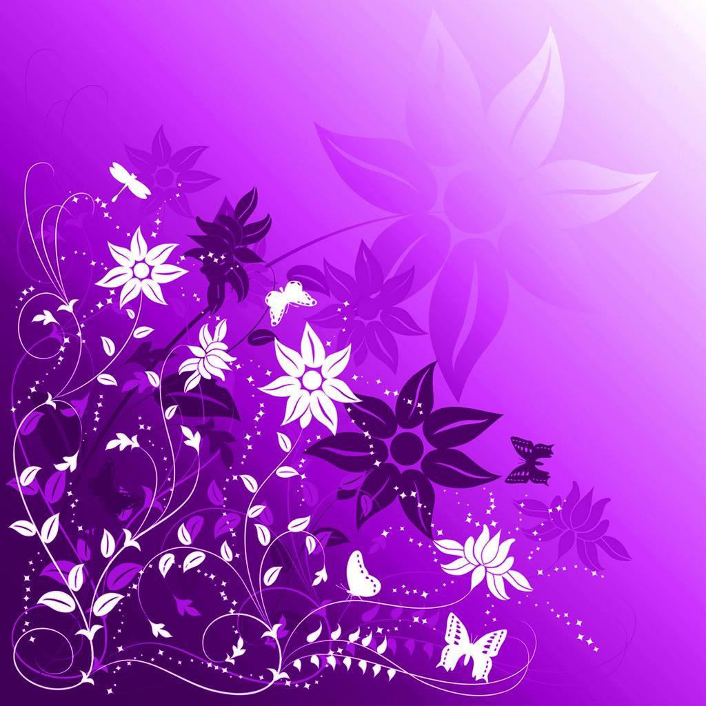 Purple Flowers MySpace Layouts 2. Profiles 2.0 and Background