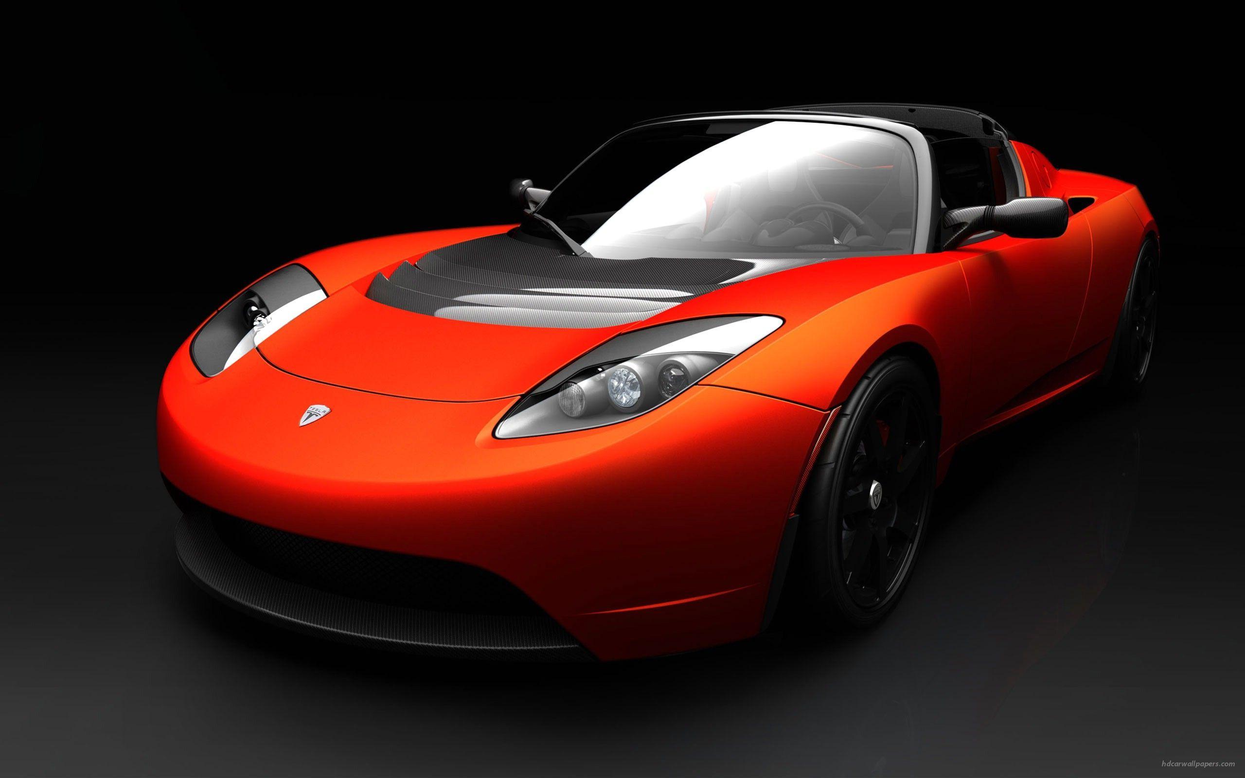 Tesla Roadster Sports Car Wallpaper
