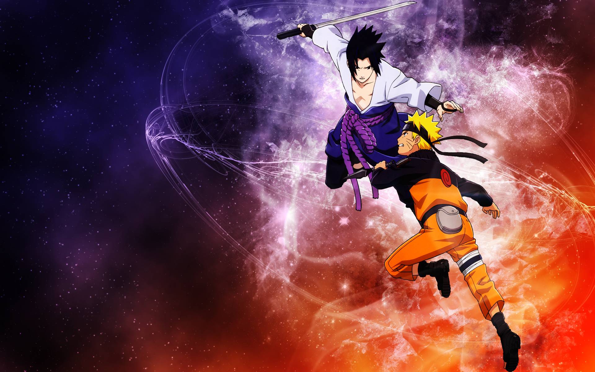 Sasuke and Naruto Shippuden Wallpaper HD