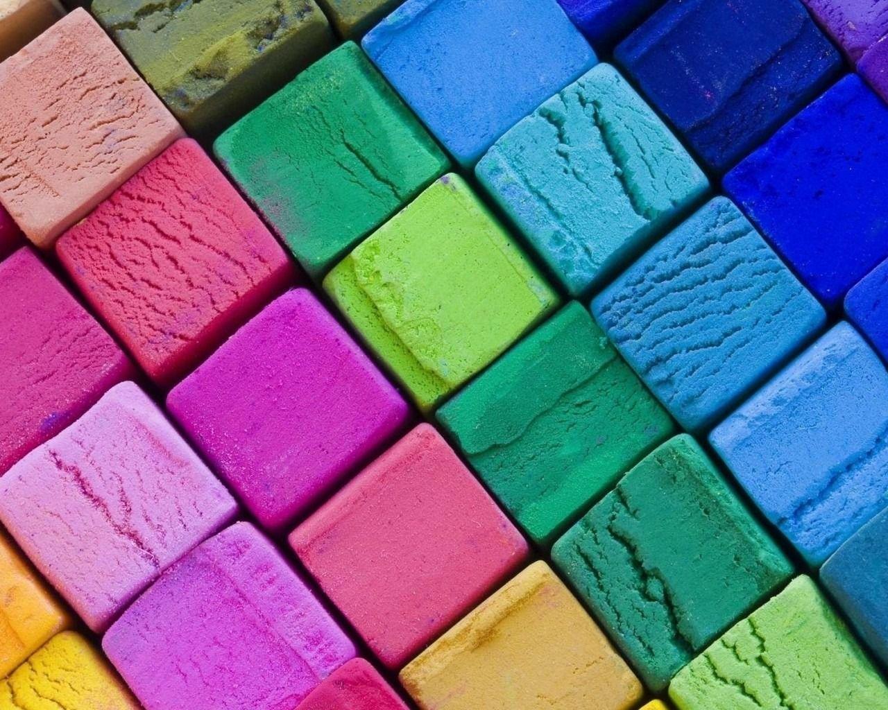 Colorful Cubes HD Wallpaper