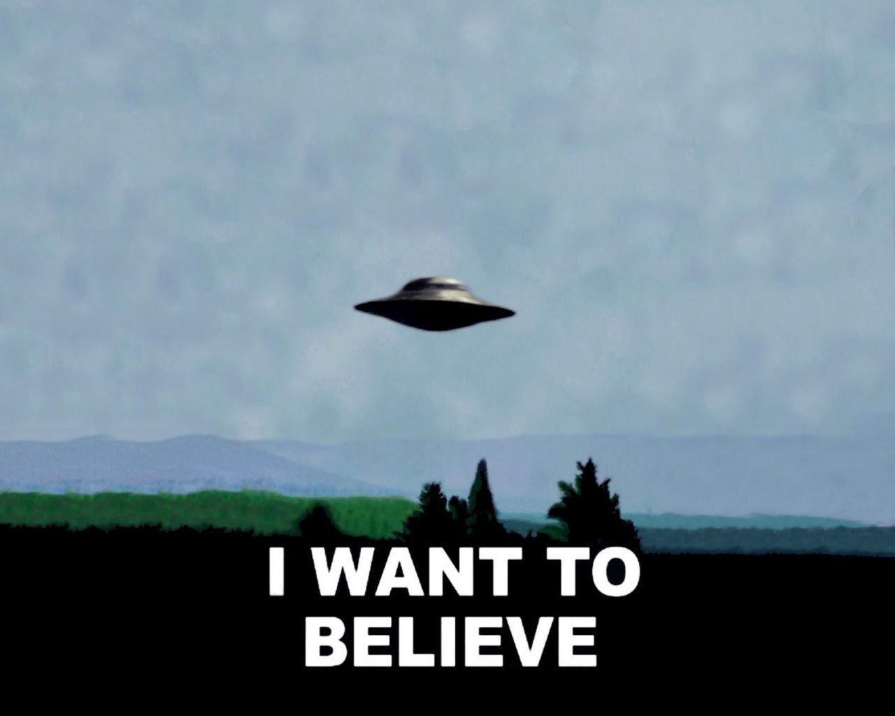 Download Believe UFO Wallpaper 1280x1024