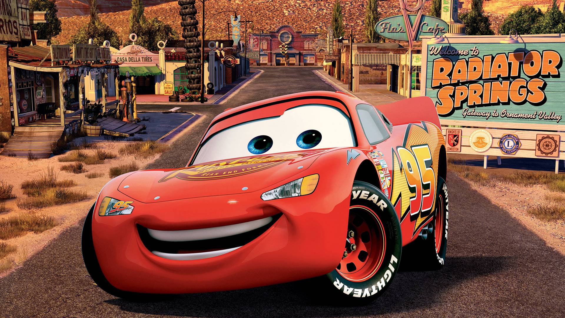 Radiator Spring Cars Movie Lightning McQueen W Wallpaper