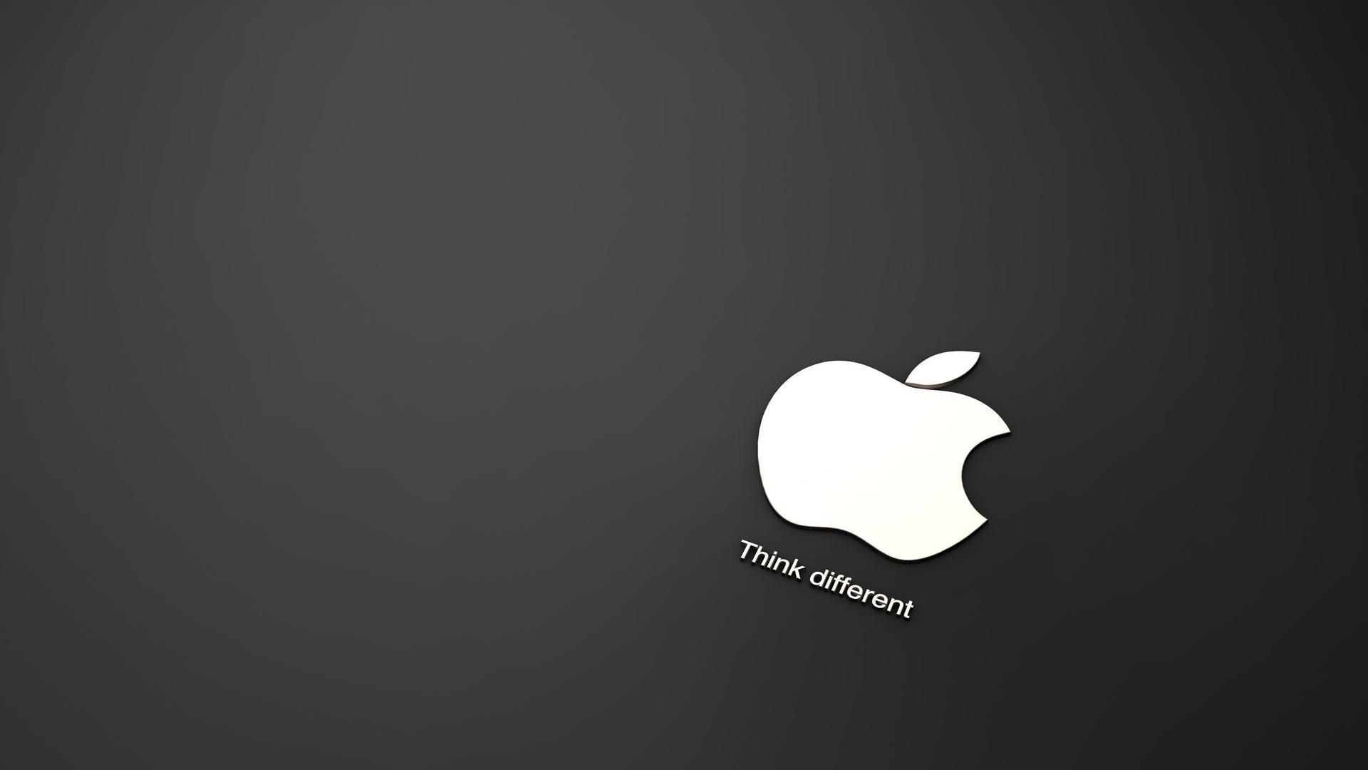 White Apple Logo Free Desk HD Wallpaper. aduphoto