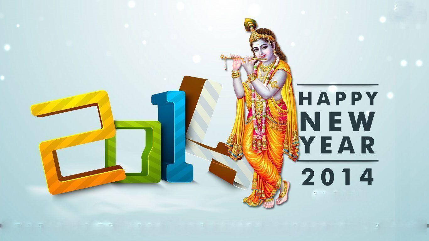 Lord sri krishna 2014 new year HD wallpaper HD