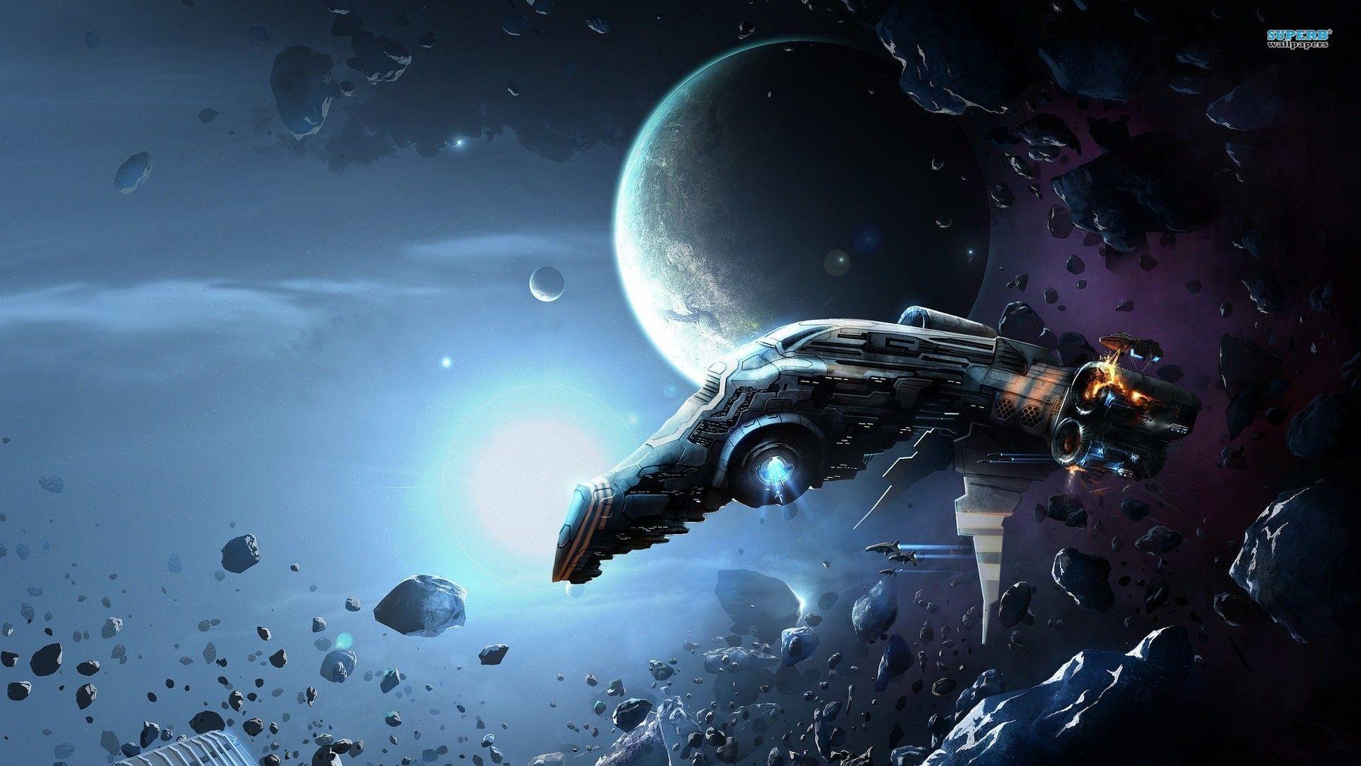 Fantasy Spaceship Wallpaper 1920x1080PX Wallpaper HD