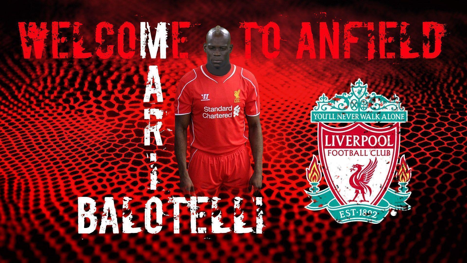 Mario Balotelli 2014 Liverpool FC Wallpaper Wide or HD. Male