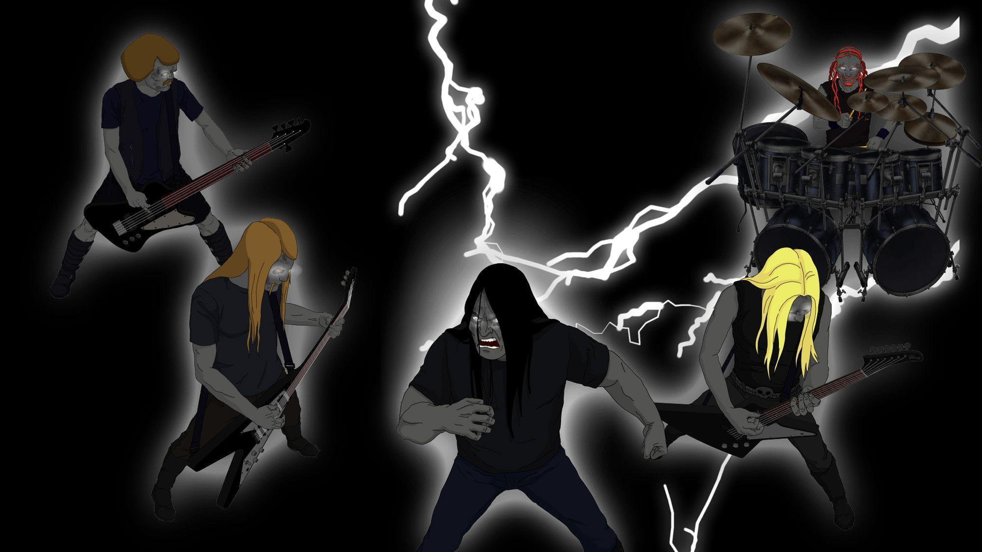 Dethklok heavy metal music cartoons hard rock band groups