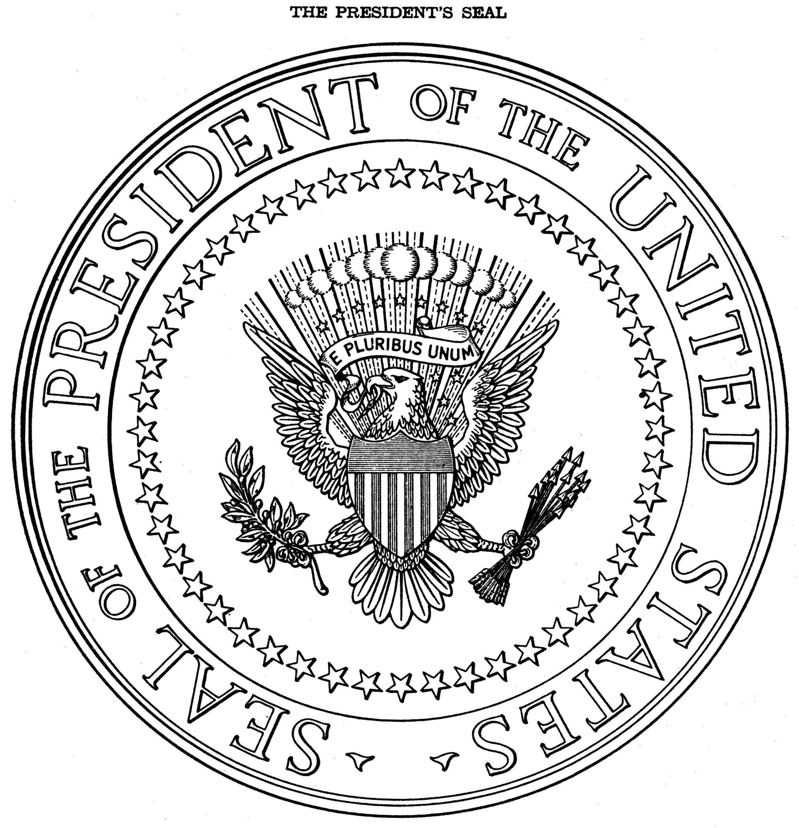 Seal of the President of the United States, the free