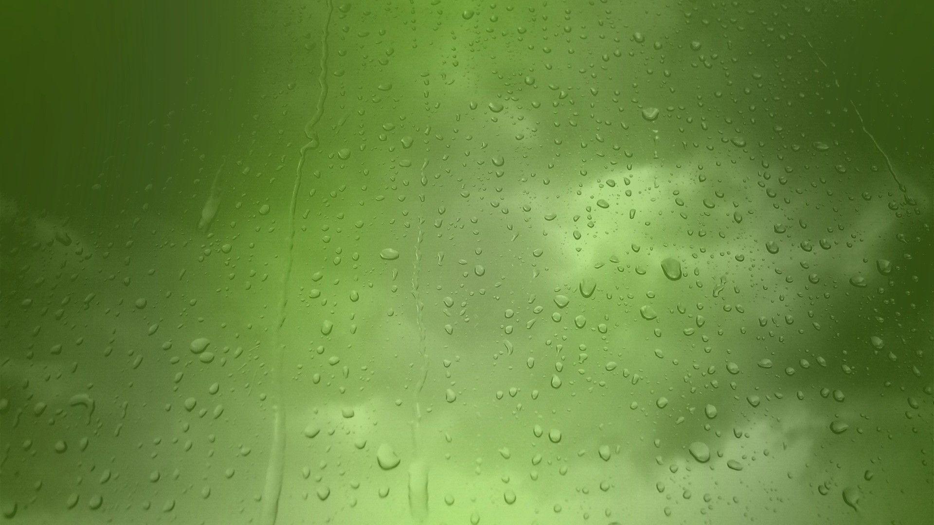 Water Drops On Green Screen Wallpaper Wide or HD. Photography