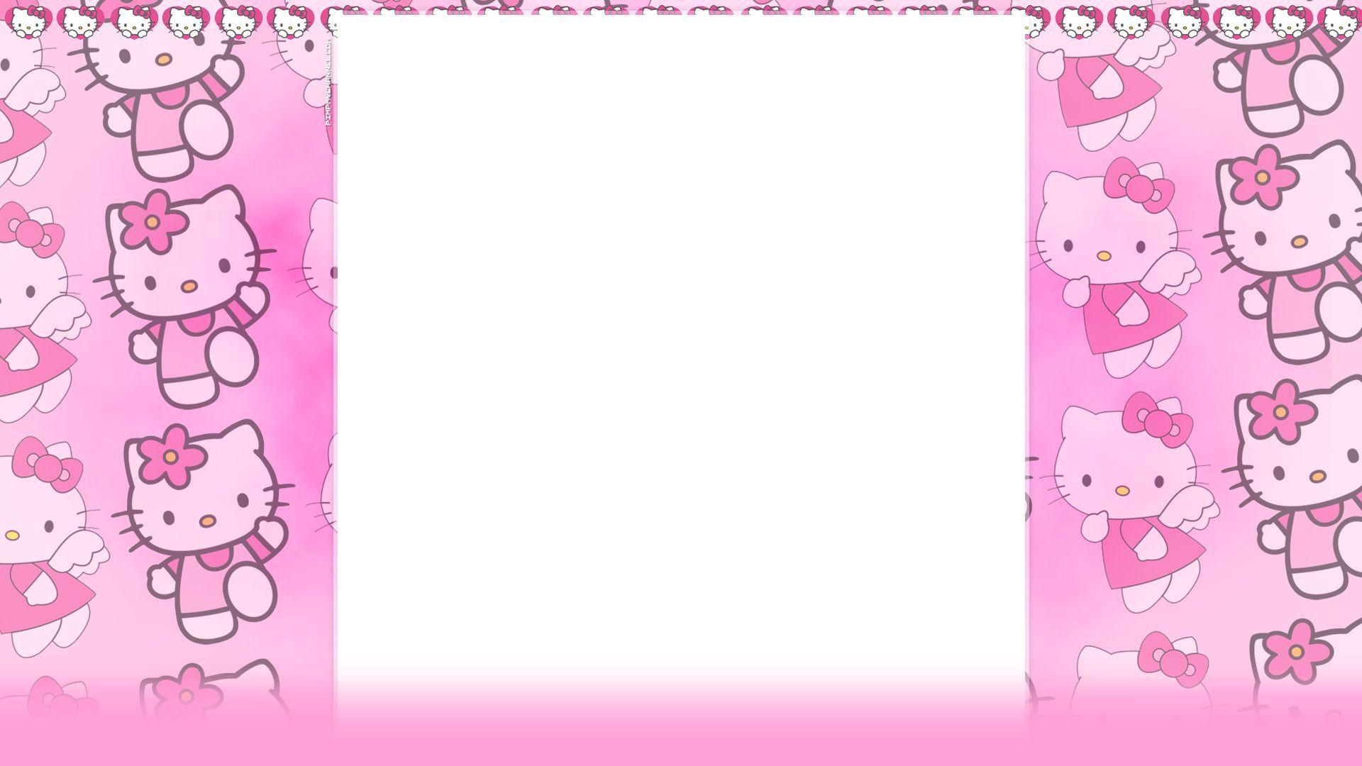 Pink Background Hello Kitty Wallpaper