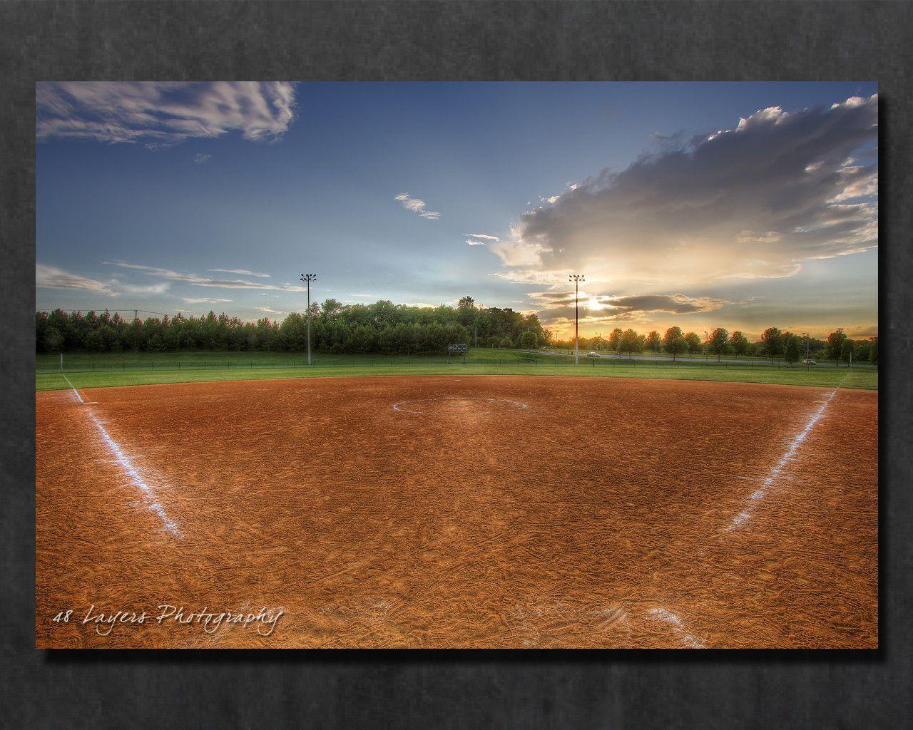 Wallpaper For > Baseball Field Background