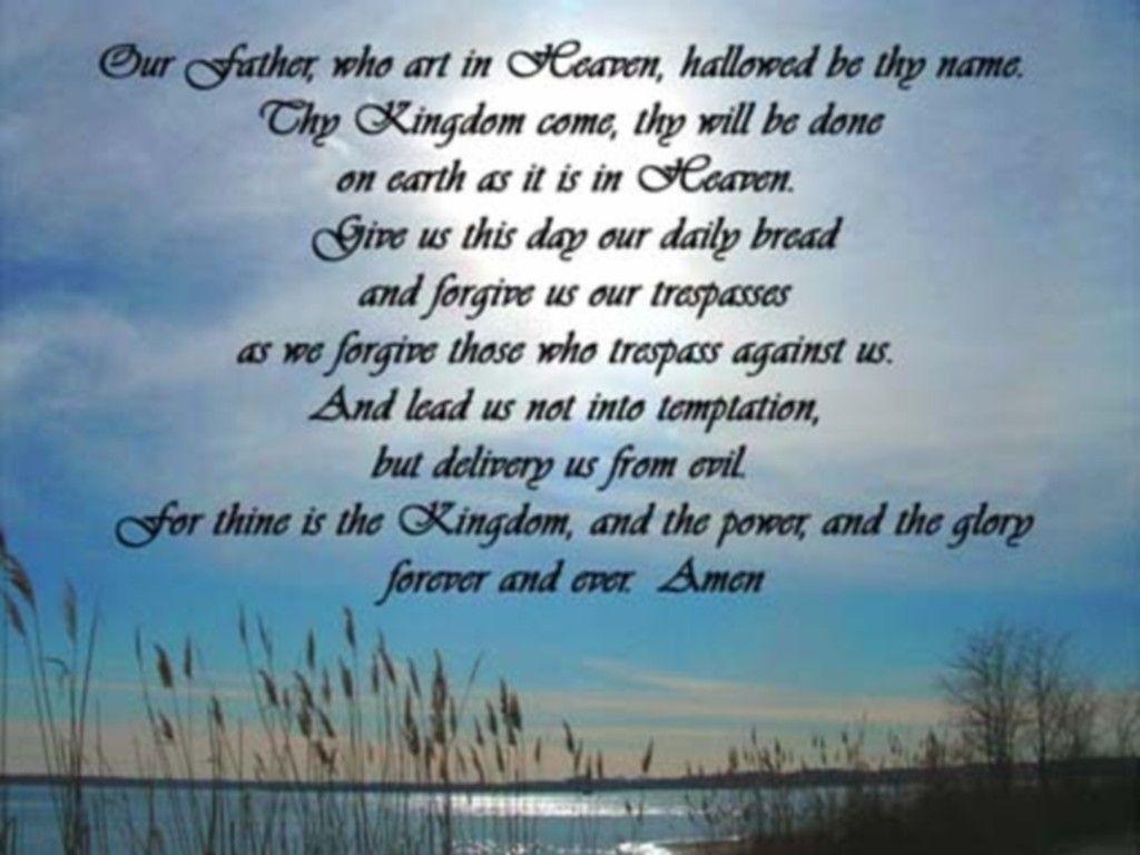 Download Beautiful Theme The Lords Prayer Christian Wallpaper