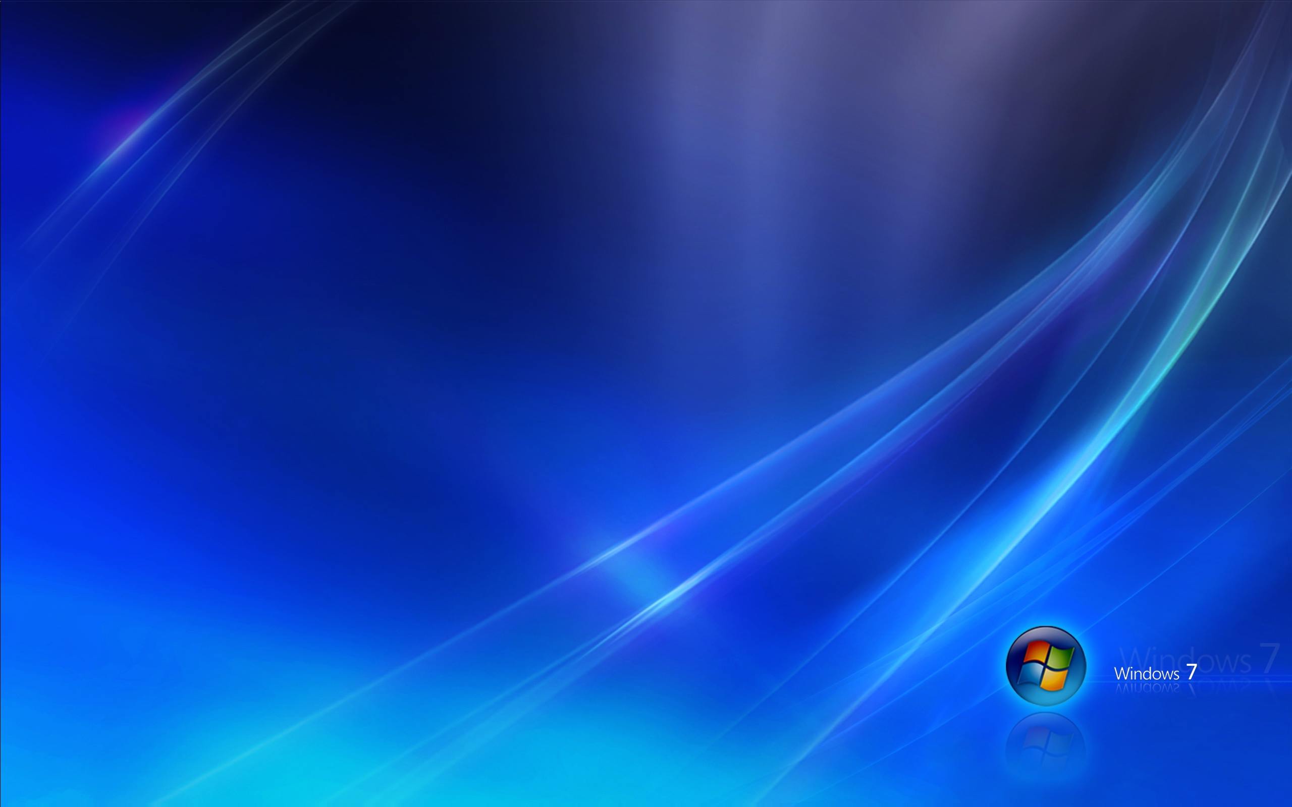 Windows Seven Dark Blue Desktop Wallpaper Picture Background