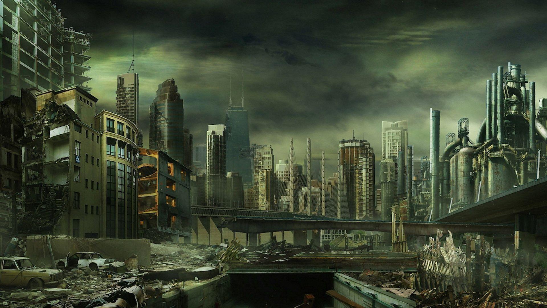 Destroyed City Backgrounds Wallpaper Cave