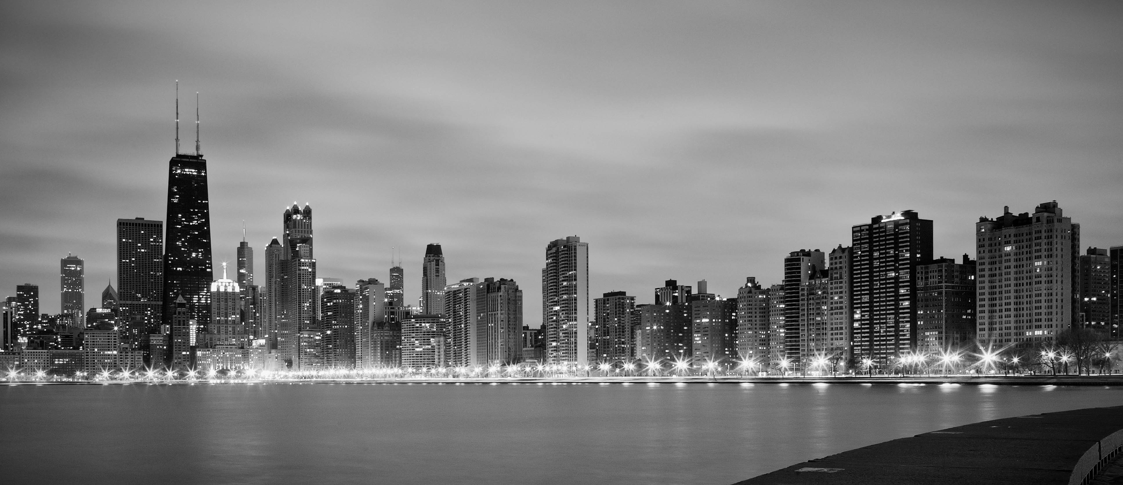 chicago skyline wallpaper border. HD Wallpaper and Download Free