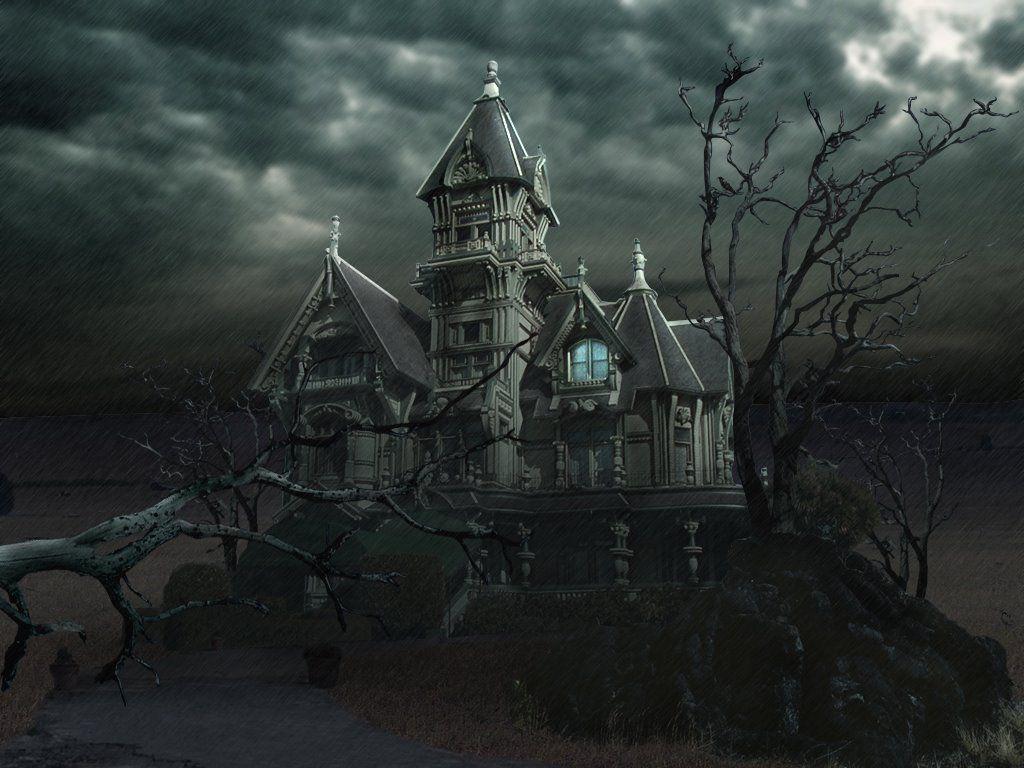 image For > Scary House Background HD