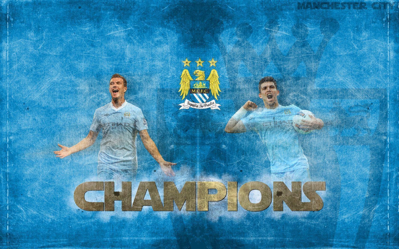 Manchester City Champion Background Wallpaper