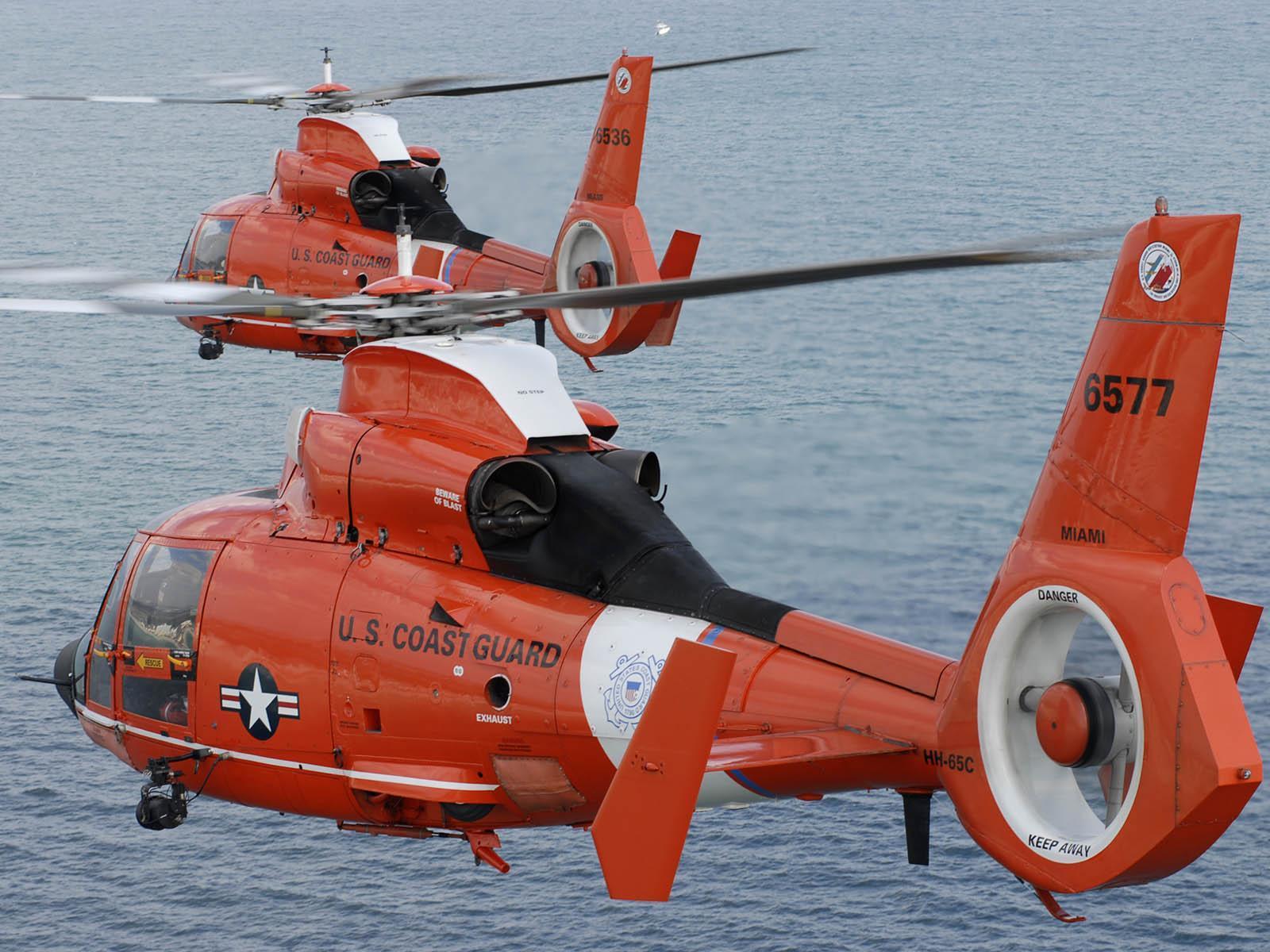 HH 65 Dolphin US Coast Guard Helicopter Wallpaper