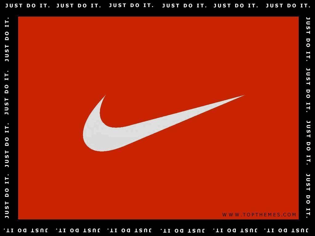 Wallpaper For > Nike Logo Red Wallpaper