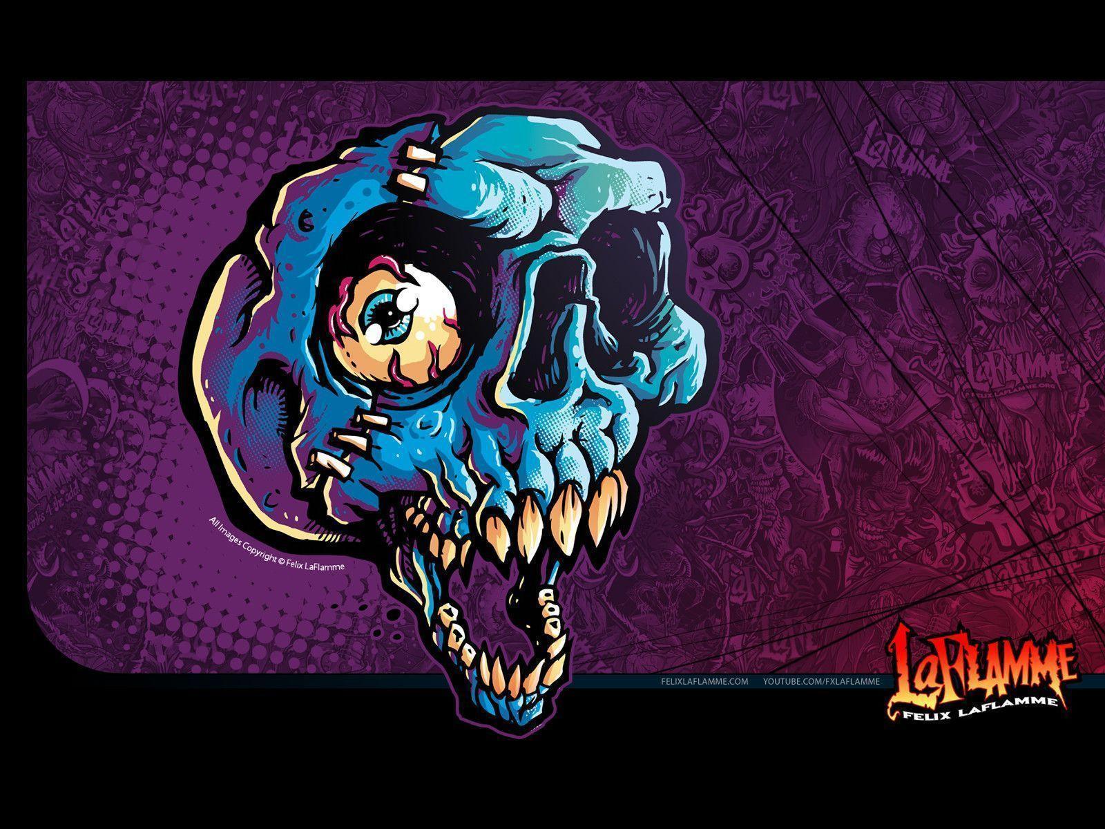 blue skull. Felix Laflamme WallpaperFelix Laflamme Wallpaper