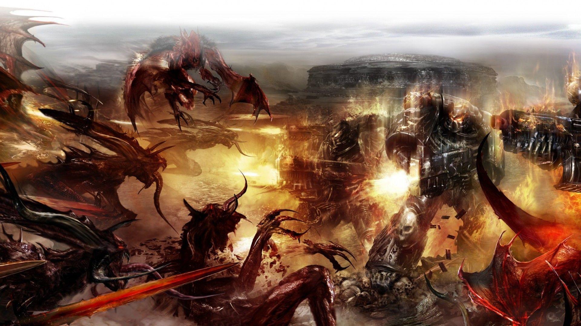 image For > Warhammer 40k Chaos Space Marines Wallpaper