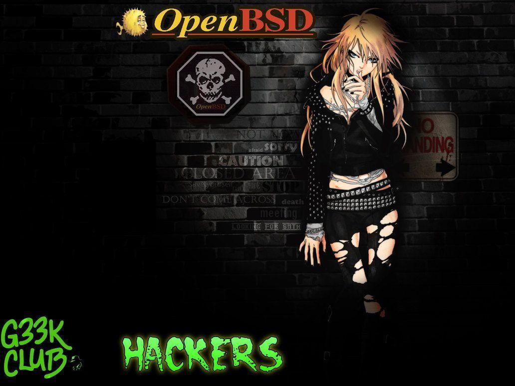 G33K Club H4Ck3R OpenBSD wallpaper