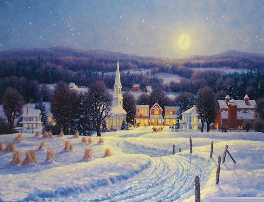 Country Christmas Desktop Background, wallpaper, Country