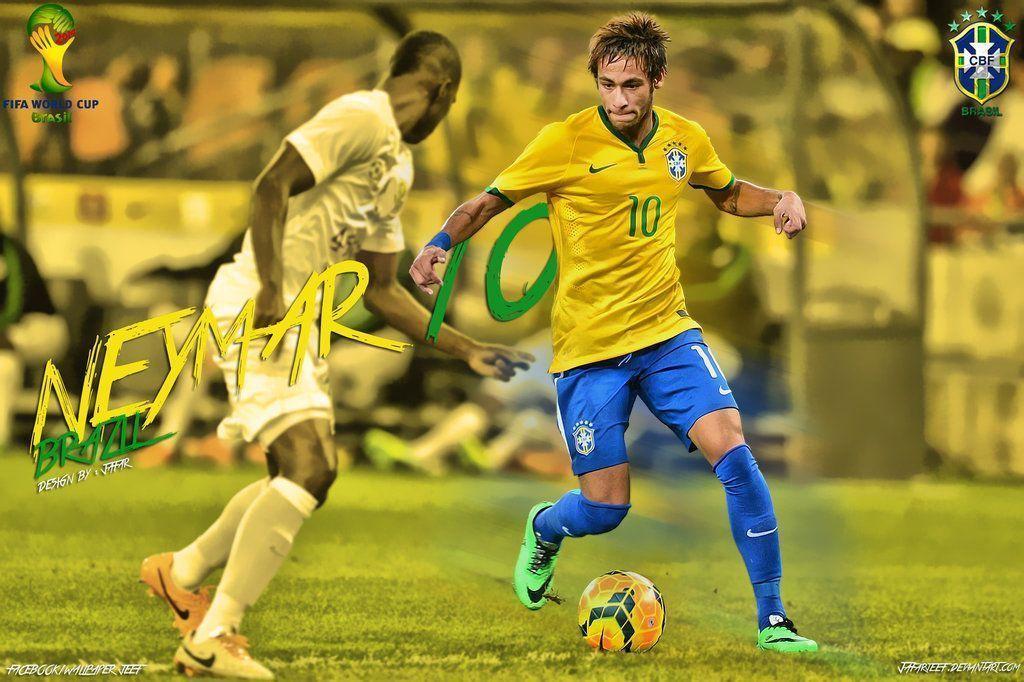 Neymar Brazil 2014 high resolution image for desktop